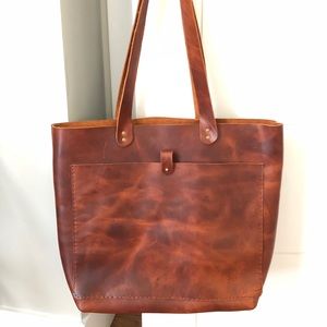 Disbark Handmade Genuine Leather Tote work casual